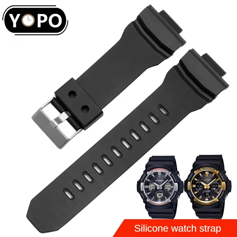 

Substitute GAW-100b GA-150 200 201 300 310 GAS-100 Series Rubber Watch With Male Interface With 16mm.