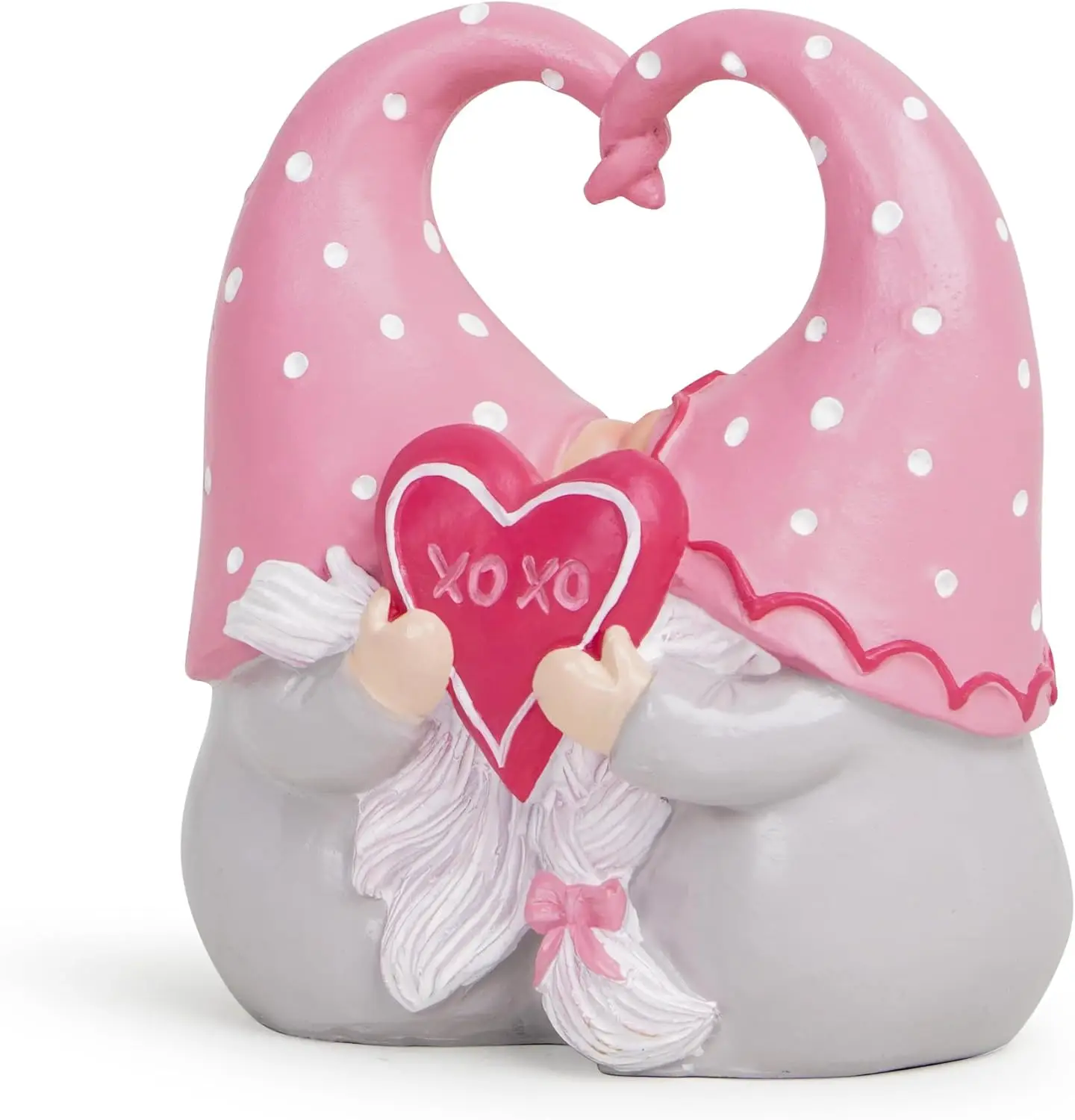 Romantic Sculpture for Couples of Elves – Love Kiss and Heart Shaped Design, Perfect Gift for Valentine's Day
