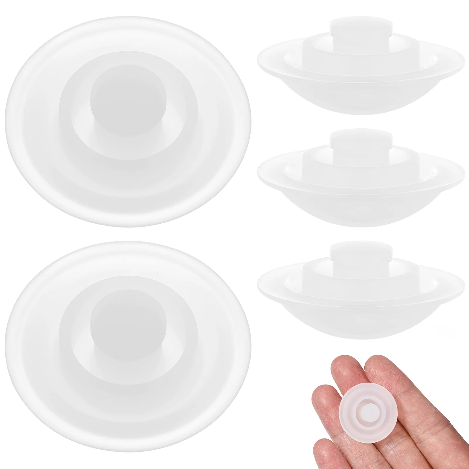 5 Pcs Cup Accessories Leak Proof Water Bottles Reusable Silicone Spill Stopper Cap Silica Gel Stoppers Belly