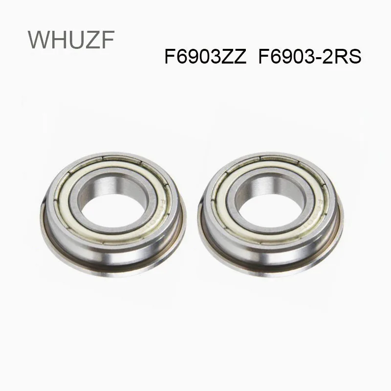 

F6903ZZ F6903-2RS Flange Bearing 17x30x7mm 10PC ABEC-5 Double Shielded Deep Groove Flanged F6903ZZ Ball Bearings F6903-2RS