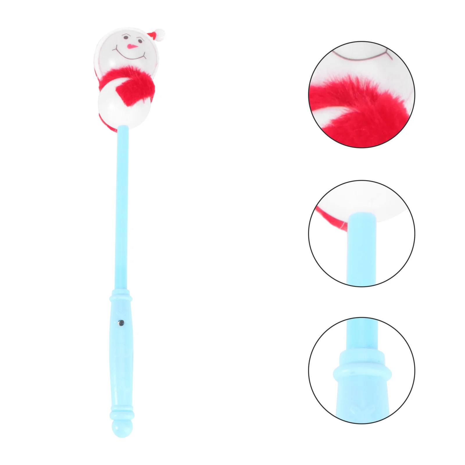 Christmas LED Snowman Flashing Wand Light Up Sticks for Party Festival Wedding Birthday Supplies Random Color Glowing Sticks