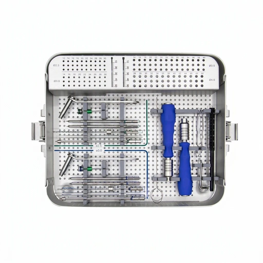 CE ISO Herbert Screw Instruments Set 3.0/3.5/4.0/5.0mm Headless Cannulated Screws Orthopedic Surgical Kit For Fracture