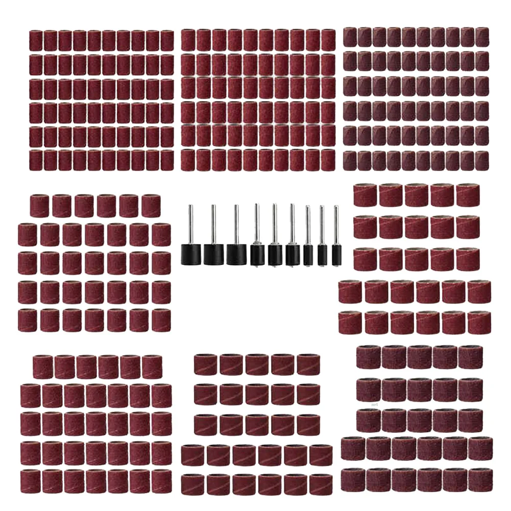 338 PCS Sanding Set Abrasive Sanding Drum Kit For Small Crafts Body Work In Tight Spaces Finish Soft, Hard Woods