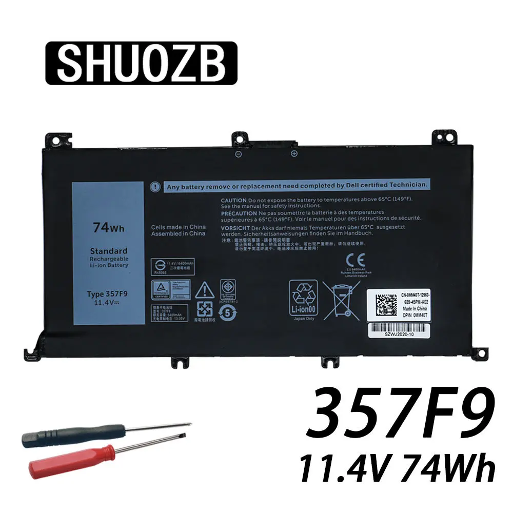 

357F9 Battery For Dell Inspiron 15-7000 7559 INS15PD-2548B INS15PD-2548R INS15PD-2748B INS15PD-2748R INS15PD-3848B INS15PD-3948B