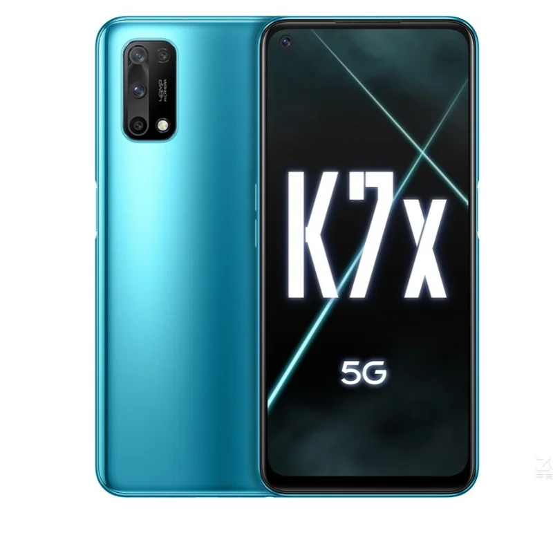 هاتف ذكي ممن لهم K7x 5g وحدة المعالجة المركزية الأبعاد 720 كاميرا 48 ميجابكسل 6.5 بوصة LCD 90 هرتز شاشة 5000 مللي أمبير 30 واط شحن أندرويد هاتف مستعمل أصلي