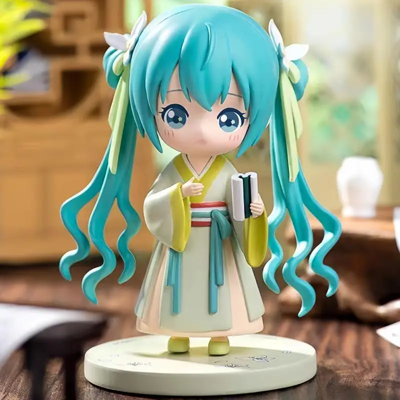 

Хацунэ Мику анимационная игра слепая коробка игрушки Hanfu китайская традиционная ткань Q-версия аниме фигурки модель коллекция игрушки подарки