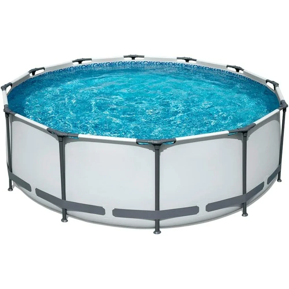 

Steel Pro MAX Above Ground Swimming Pool, with Filter Pump 12 feet x 39.5 inch, White