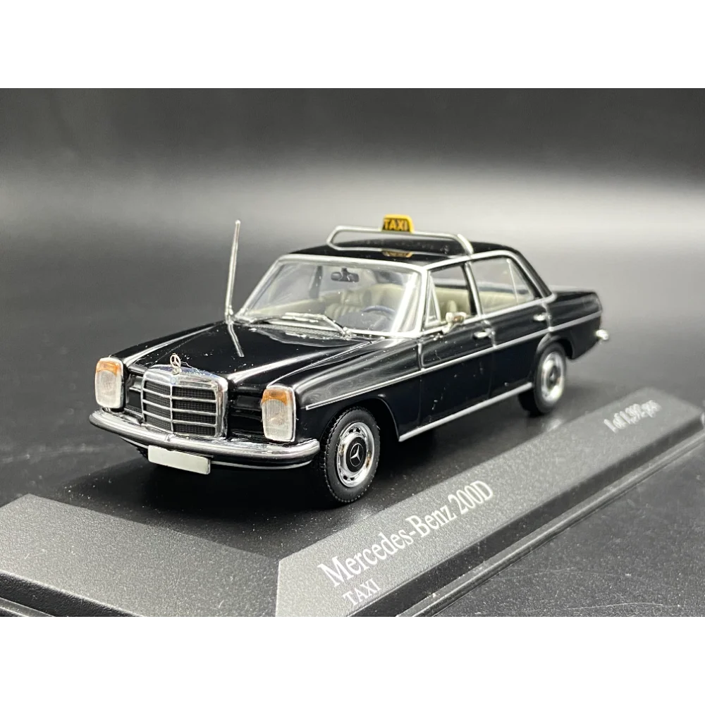 

Diecast Minichamps Mini Cut 1:43 Scale Benz 200D Taxi Alloy Car Model Collectible Toy Gift Souvenir Display Ornament