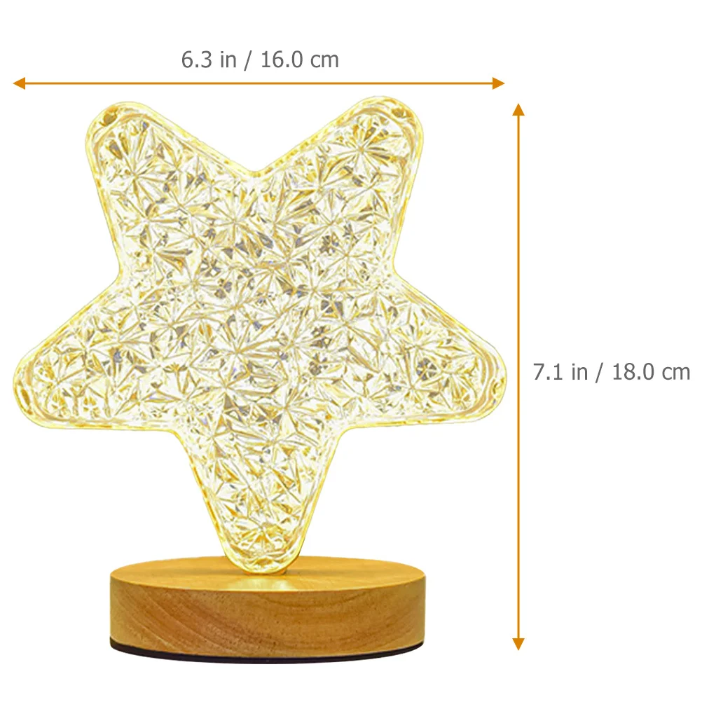 

Star Shape Night Light Usb Powered Adjustable Brightness Color Changing Romantic Bedroom Decorative Lamp For Girls Kids Room