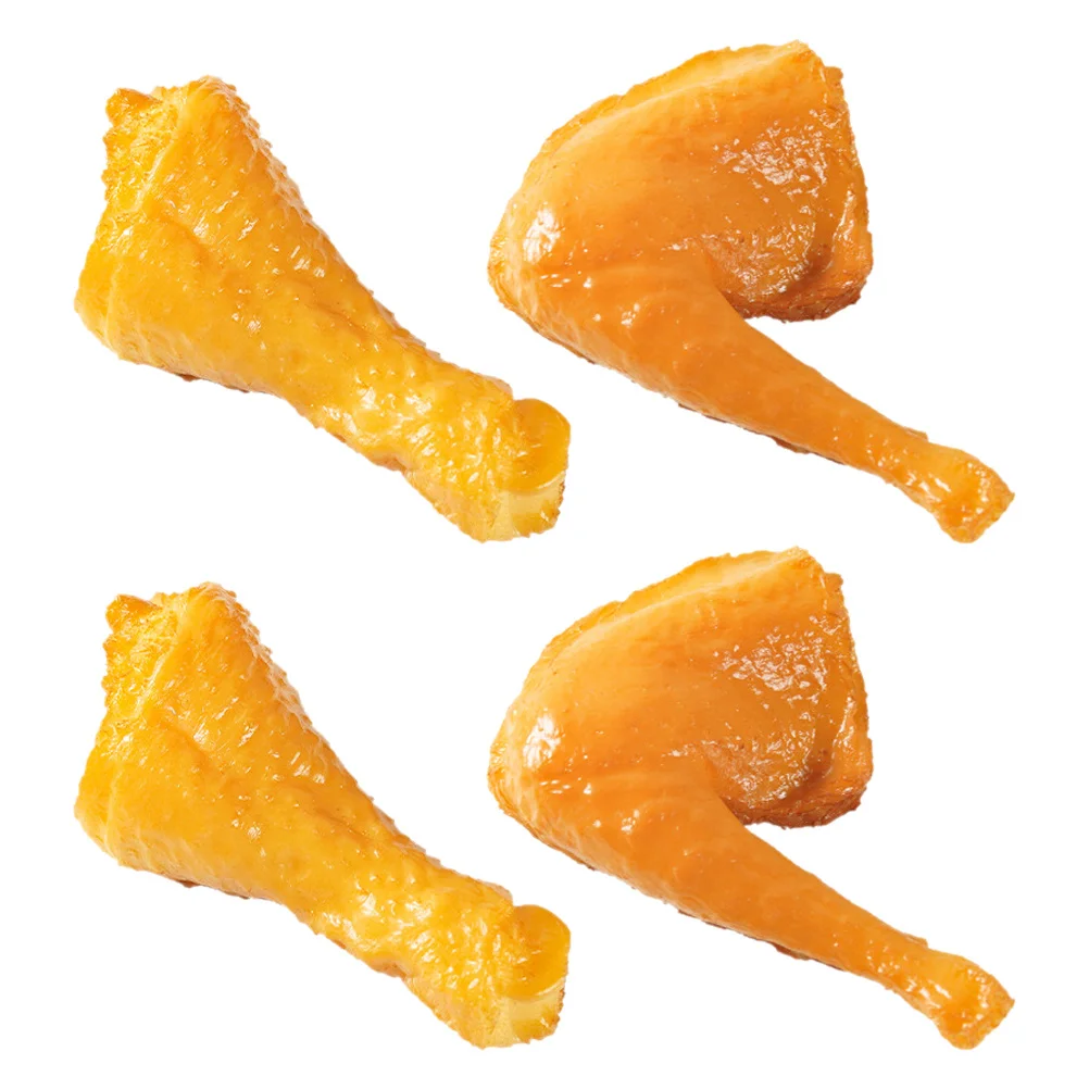 1Set Nep Kippenpoten Simulatie Realistisch Levensecht PVC Voedsel Decor Pretend Keuken Spelen Props Kunstmatige Gebakken Kip
