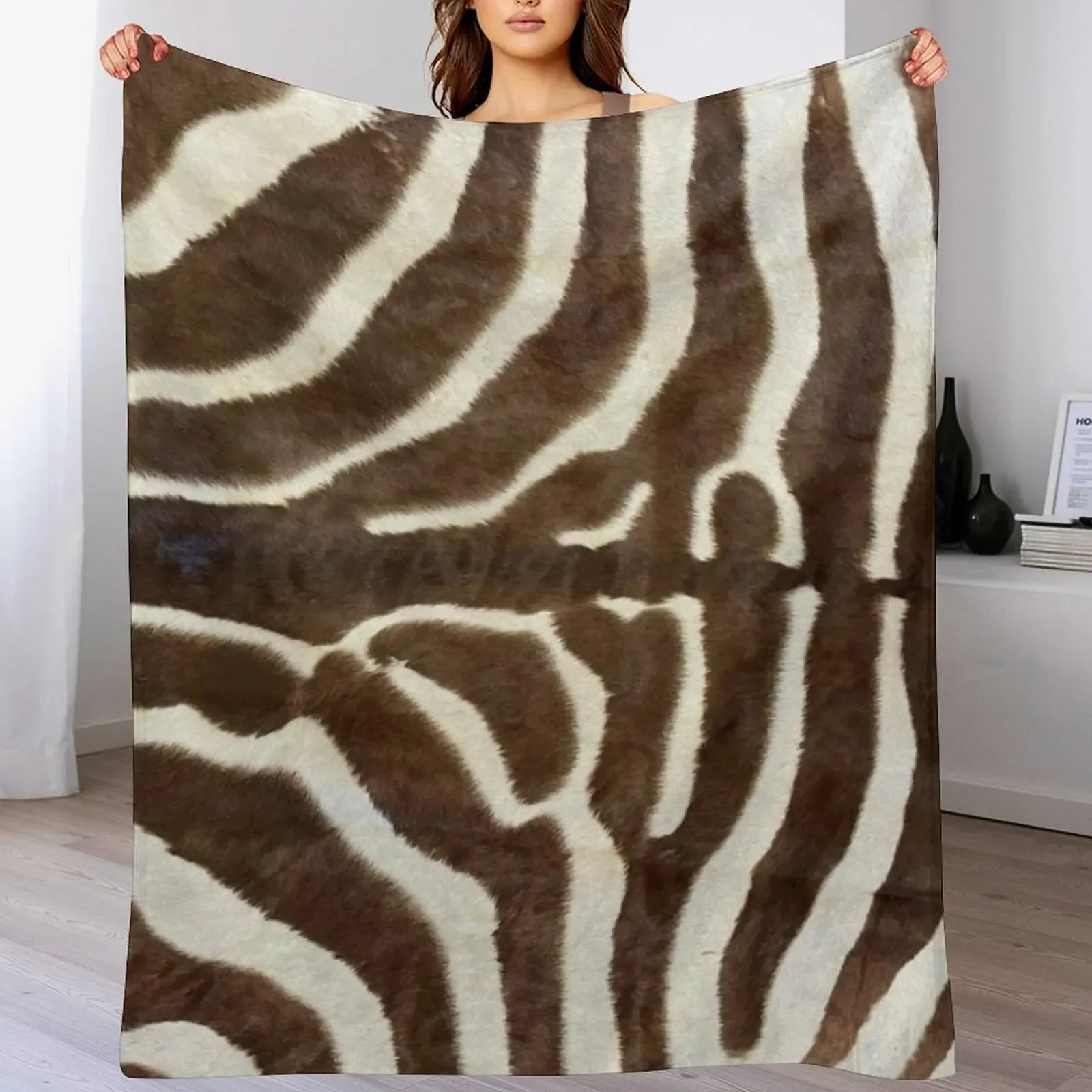 

Furry Zebra Butt Photo Throw Blanket Soft Blankets Sofas Of Decoration Thins christmas gifts Blankets