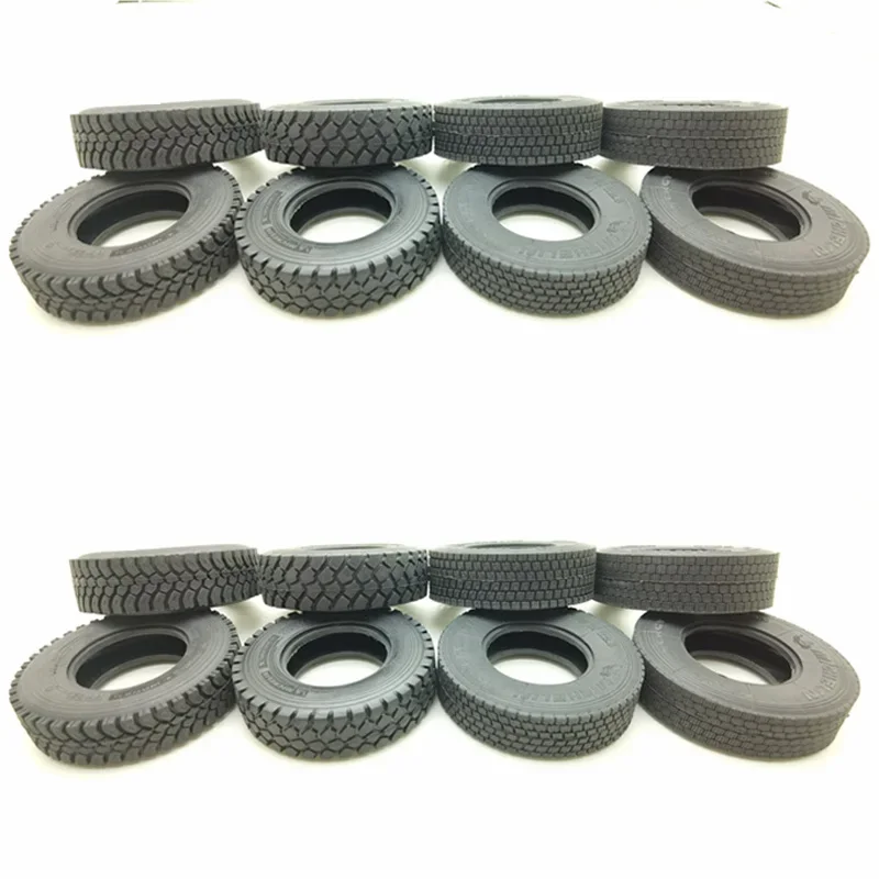 Simulation Tire Gravel Tire Rubber Tread Suitable for 1/14 Tamiya Rc Truck Trailer Tipper Scania Benz Actros Volvo MAN Iveco DIY