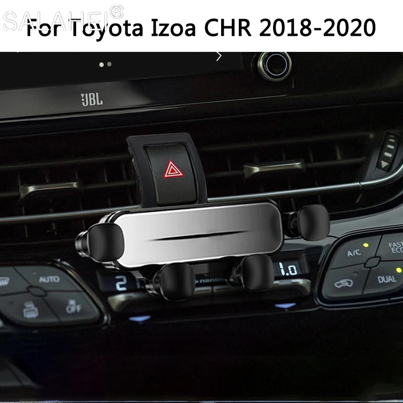 Car Phone Holder Air Outlet Gravity Rotatable Stand GPS Bracket For Toyota C-HR CHR Izoa 2018 2019 2020 2021 2022 Auto Accessory