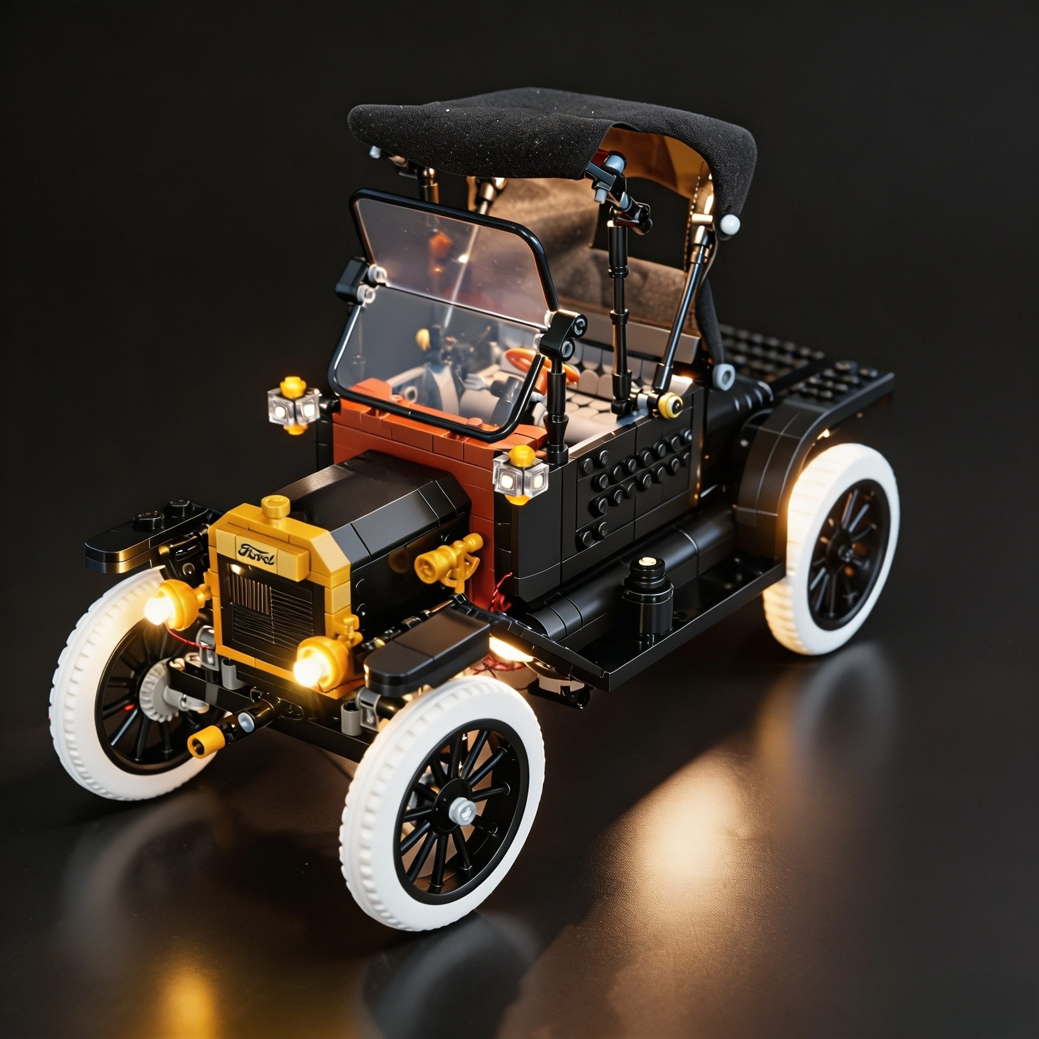 MAXCXT LED Light Set For LEGO 11376 Ford Model T Car DIY Decorative Lamp （Not Include Building Blocks ﻿）