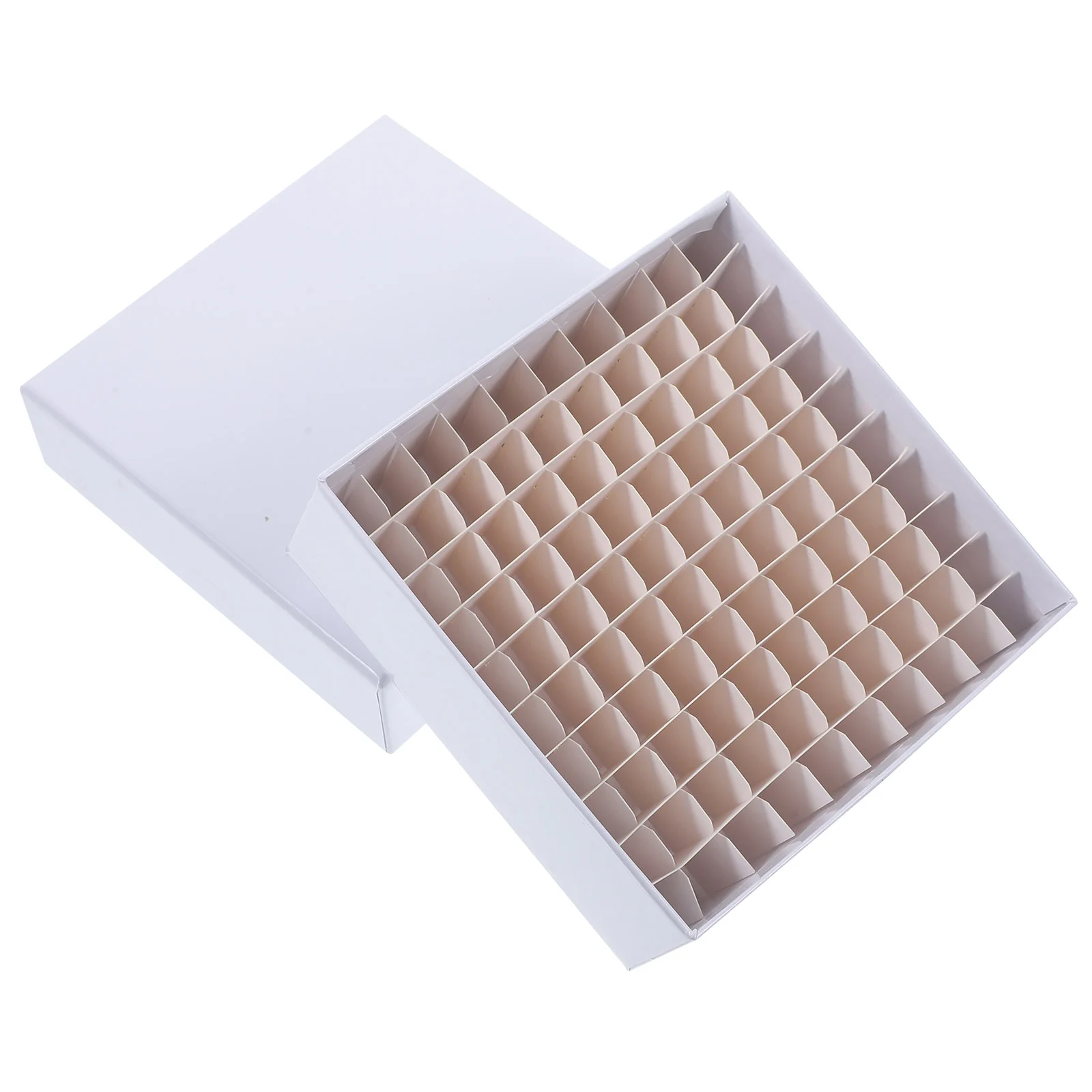 

Tube Box Microcentrifuge Storage Holder Rack Cryobox for Freezer Container Paper