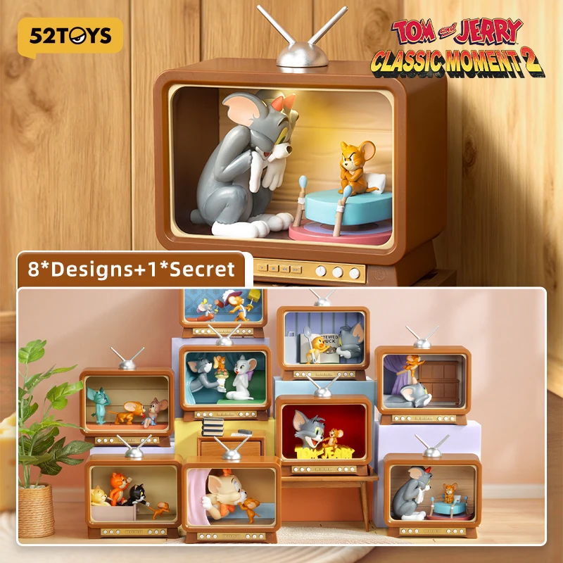 52TOYS Tom And Jerry Classic Moments 2, 1PC Actionfigur zufälliges Sammlerspielzeug Desktop-Dekoration Geschenk