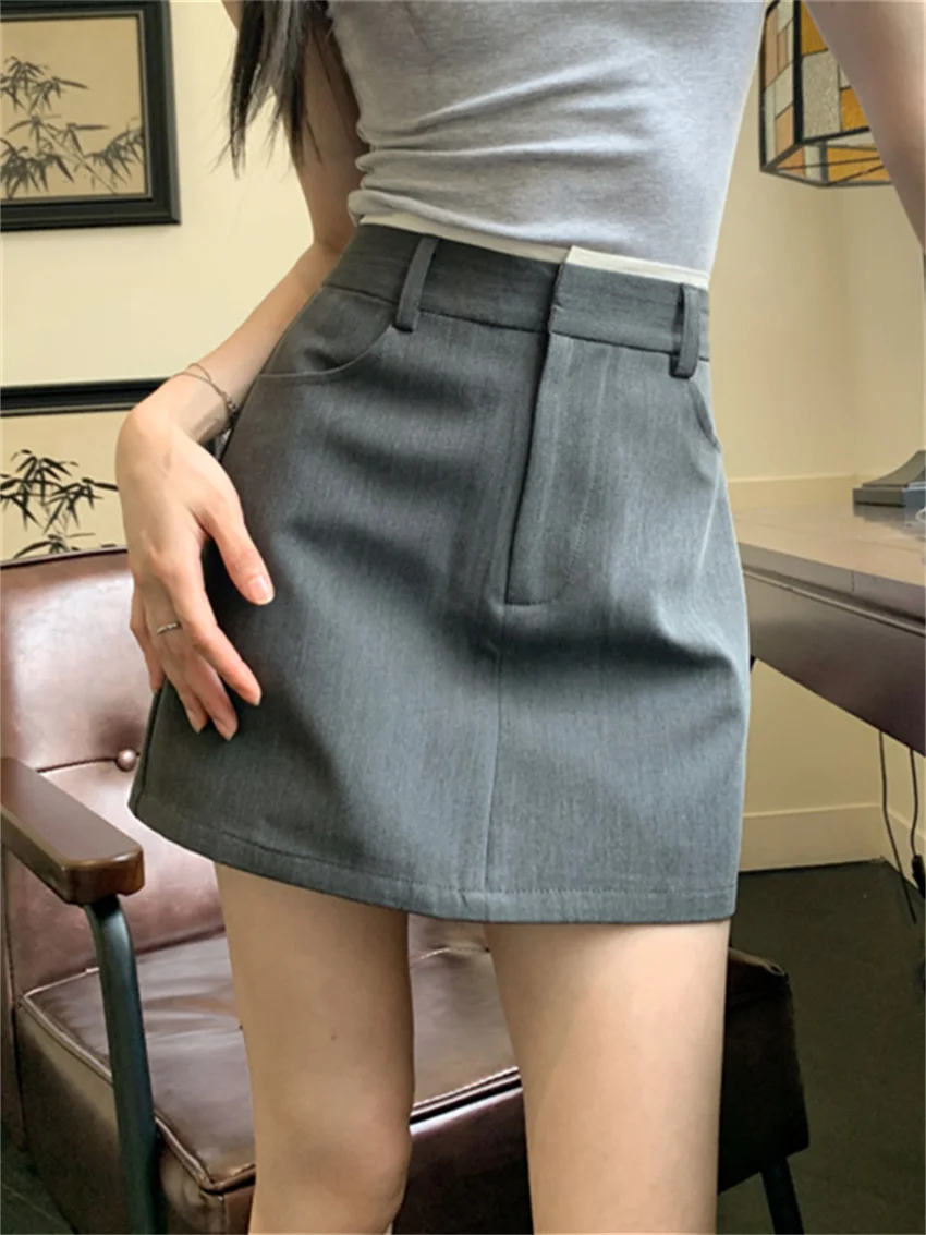 

Alien Kitty High Waist Mini Skirts Women Slim Bodycon Summer Office Lady 2024 Sexy Hot Sale Mujer A-Line Fashion Daily Work Wear