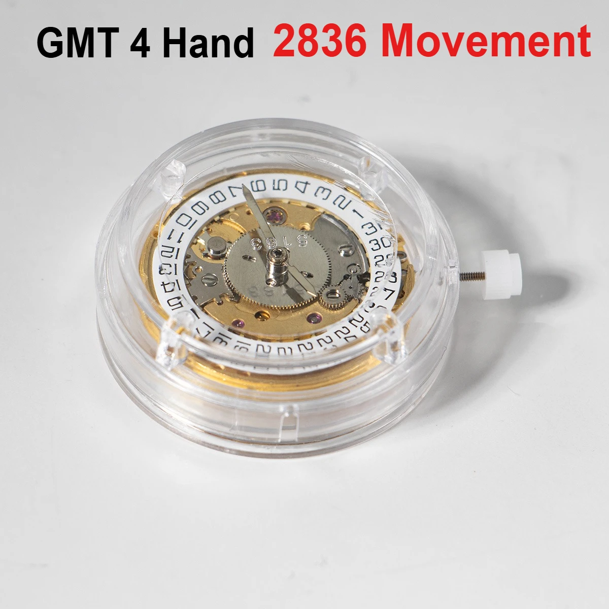 4 Hands Watch Movement 25 Jewels 2836 Automatic Mechanical Watch Movement Date At 3 O'clock For ETA 2836-2 GMT Movement Watch