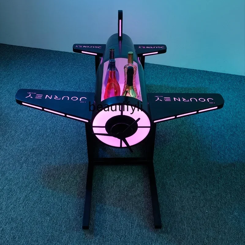 

ss C ss C Bar KTV atmosphere props on the wine glow can sit on the car lift creativity