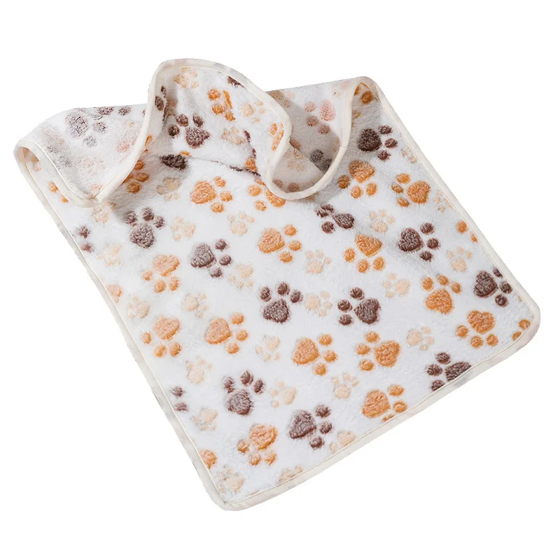 4Sizes Cute Warm Pet Bed Mat Cover Towel Handcrafted Cat Dog Fleece Soft Blanket for Small Medium Large dogs Puppy Pet Supplies