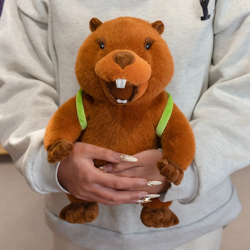 30cm realista marmota mochila animais brinquedos de pelúcia simulação marmota boneca de pelúcia recheado criança aniversário presente criativo casa escritório decoração