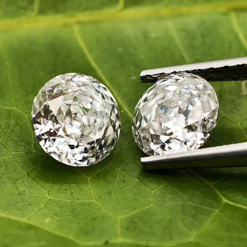 

White Colors Round Rose Cut 8.0mm Moissanite Diamond Loose Gemstones with GRA Certificates for Jewerly Making