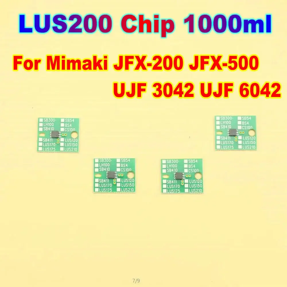 Chip LUS200 For Mimaki LUS 200 Ink Ink Bottle Chip For Mimaki JFX-200 JFX-500 UJF 3042 UJF 6042 One Time Use Lus200 Chip 1000ml