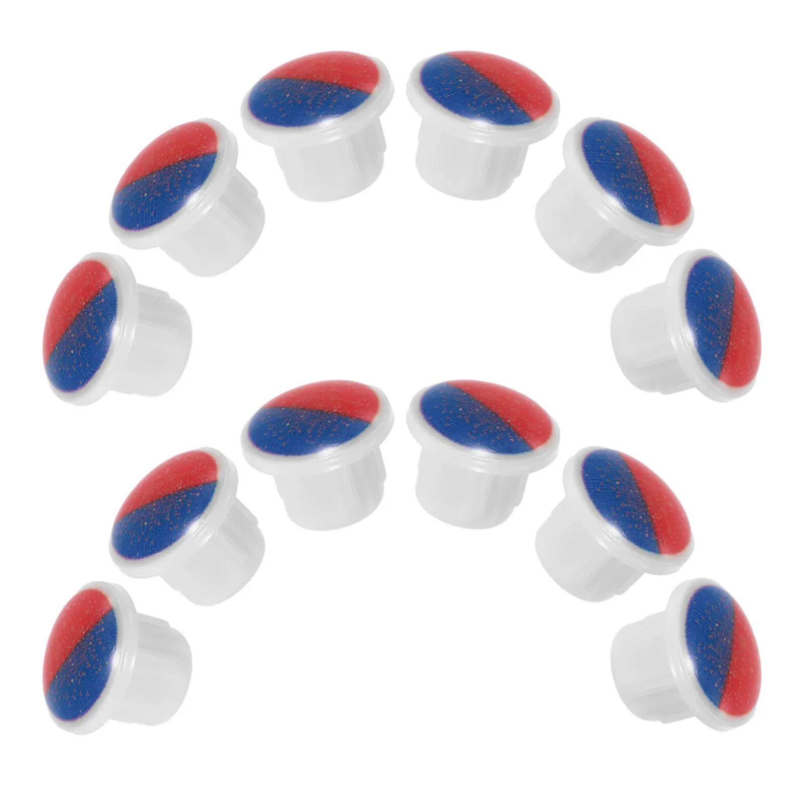 

20 шт. Красные и синие индикаторные кнопки для смесителей (горячая/холодная вода), колпачки-индексы для кухонных и ванных смесителей, для ручек кранов