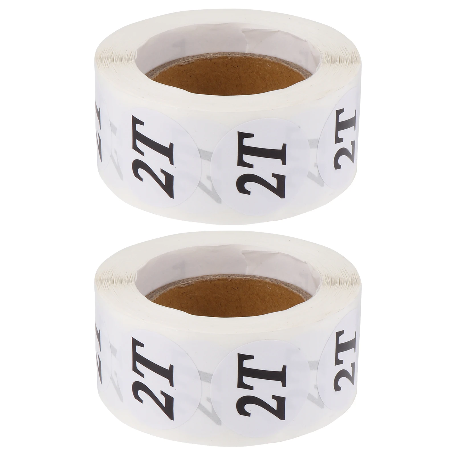 

2pcs 2 Rolls Size Label Stickers Toddler Clothing Tags Self-Adhesive Marking Labels for Kids Baby Clothes Retail Store