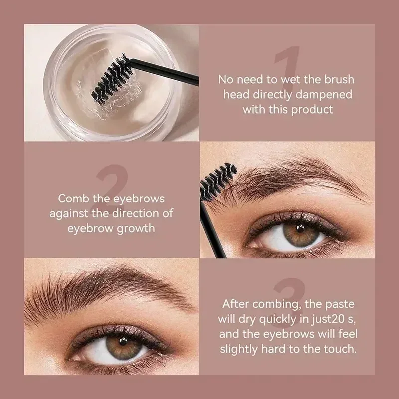 3d sobrancelha estilo creme compõem sobrancelha esculpir sabão natural selvagem sobrancelhas pomada configuração gel cera à prova dwaterproof água de secagem rápida atacado