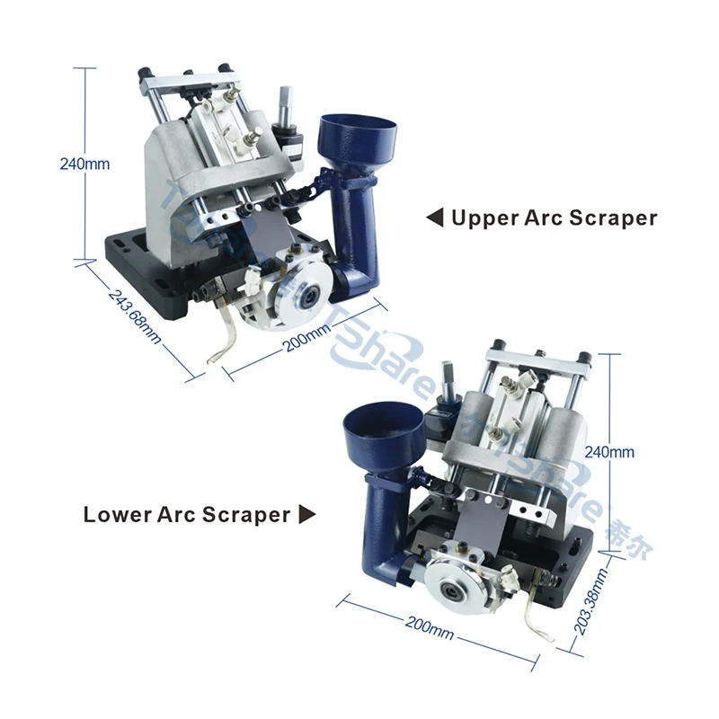 Round Scraping Unit Assembly Replacements For Homag Woodworming Edge Banding Machine Radius Scraping Unit