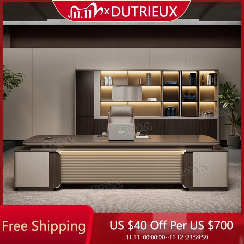 

Minimalist Storage Boss Desk Work Modern High Quality Designer Office Desk Chinese Reception Bureau Meuble Desk Furniture