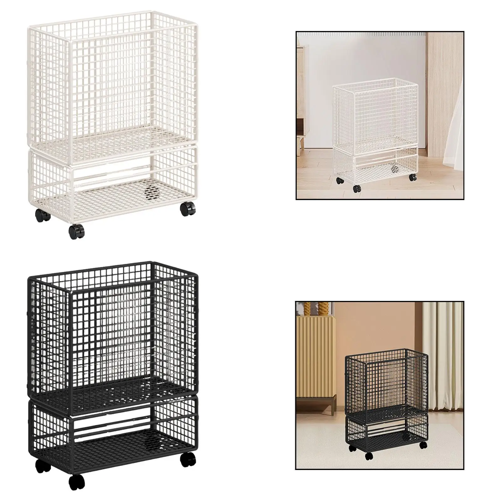 Estante de almacenamiento para esterilla de Yoga rodante, con ruedas, soporte para equipos de fitness para mancuernas, rodillo de espuma, pesas rusas, deportes de sala de entrenamiento