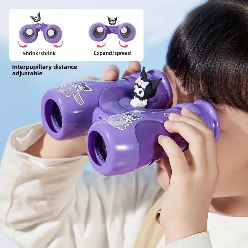 kuromi My Melody Sanrio Cartoon Characters Children's Telescope Toy Cute Kawaii Binoculars HD Telescope Wholesale New Model