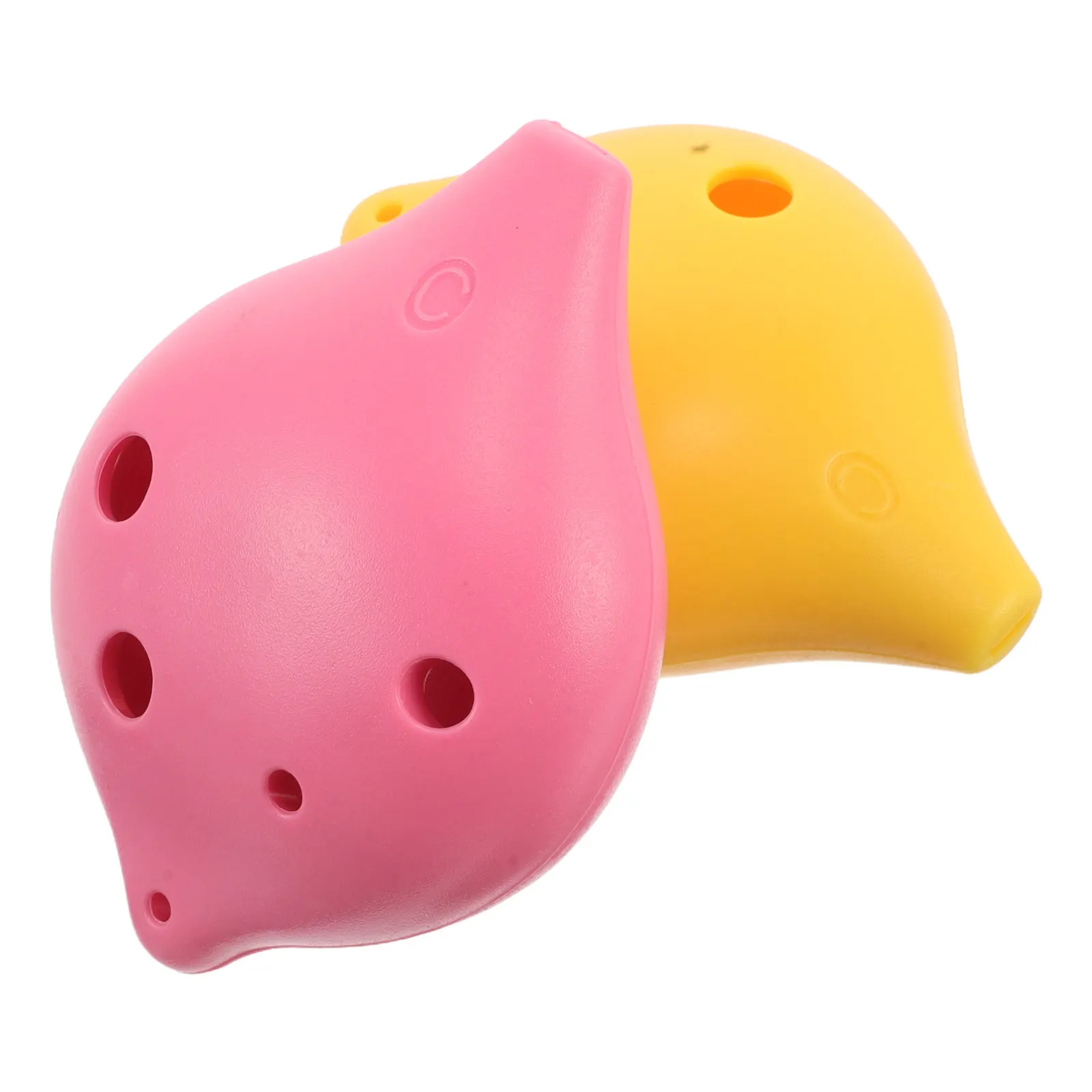 

2Pcs 6-Hole Ocarina for Students Kids Resin Instrument Portable Musical Beginner Training Tool Alto Design Clear Tone