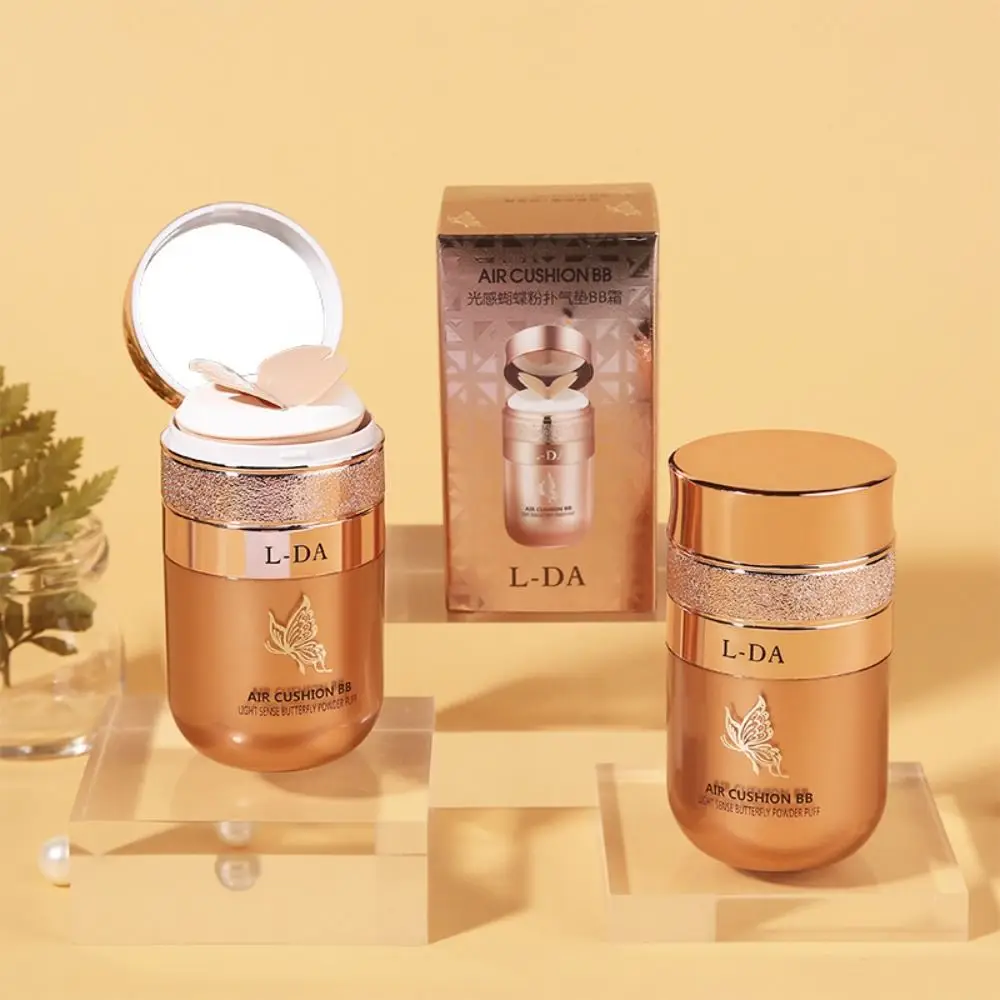 

Whitening Butterfly Cushion BB Cream Concealer Natural Finish Butterfly Powder Puff Oil-control CC Cream Waterproof Makeup