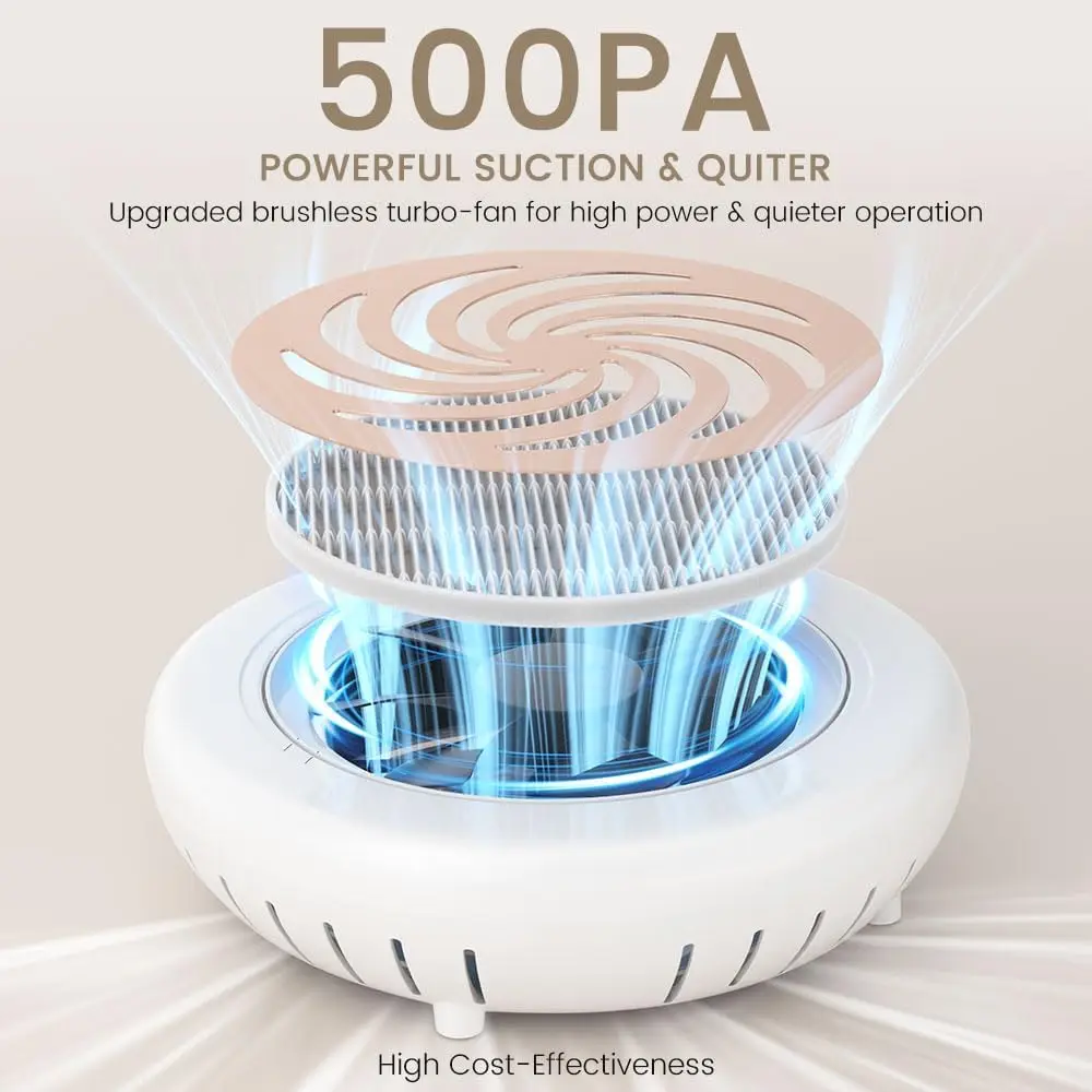 جهاز تجميع غبار الأظافر من لينماندا، جهاز تجميع الغبار الاحترافي، صالون تكنولوجيا الأظافر مع سرعة فلتر قابلة للإزالة ​ ​ مكنسة كهربائية قابلة للتعديل