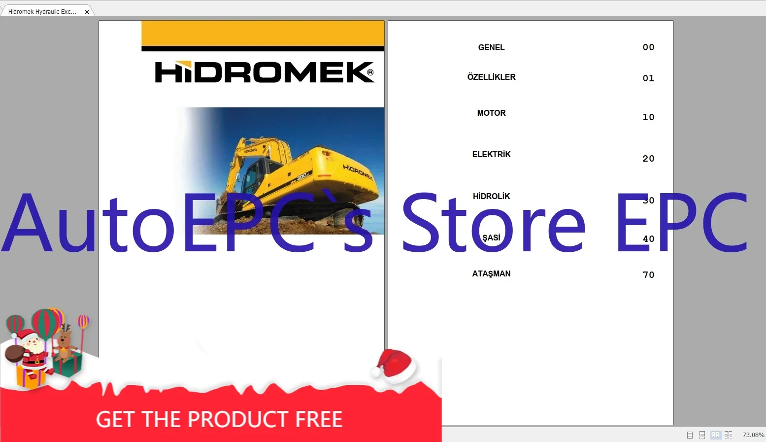 

Экскаватор AutoEPC Hidromek 5,83 ГБ, колесный погрузчик, обслуживание экскаватора-погрузчика и руководство по эксплуатации DVD