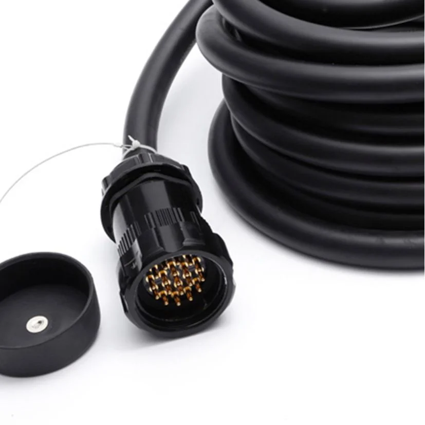 19-pin Aviation Plug Power Extension Cable Pure Copper 19*2.5 square Audio Cable Connection Cable Stage Light Multimedia Use