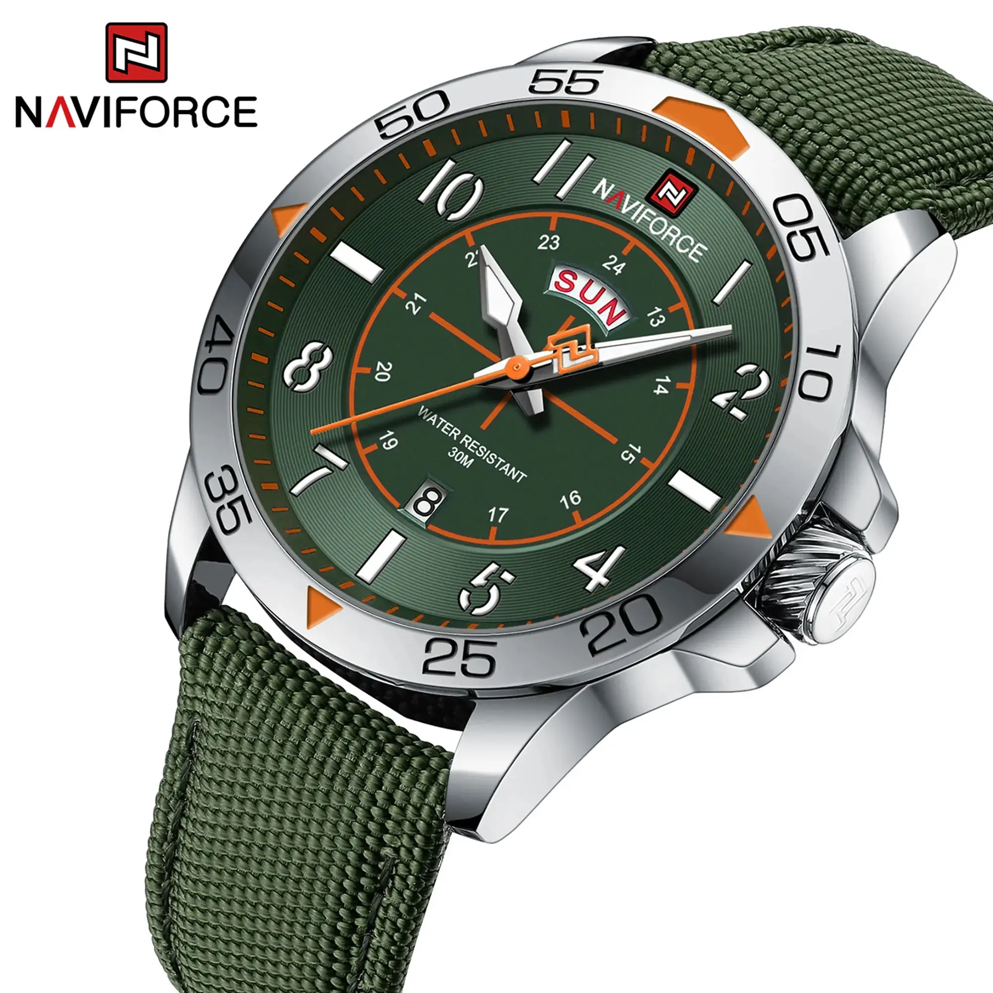 NAVIFORCE Top Brand Men's Watches Waterproof Luxury Business Casual Nylon Strap Quartz Wristwatch Luminous Relogio Masculino