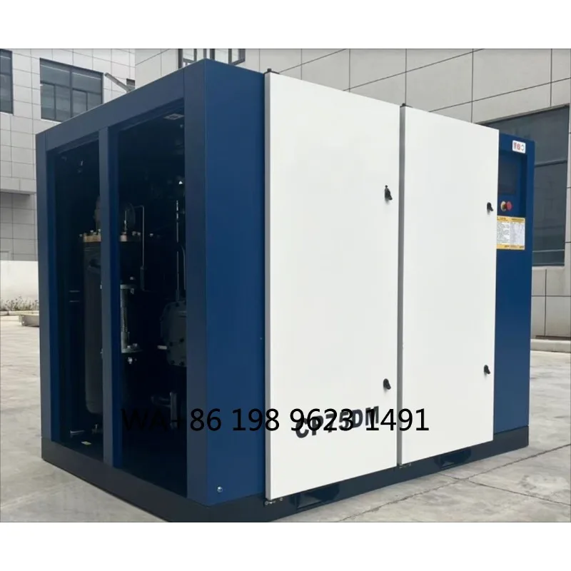 AC Power PLC Control Air Cooled Screw Air Compressor Permanent Magnet VFD Energy Saving Industrial Air Compressor