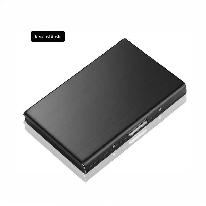 6/10 Slots Stainless Credit Card Holder Men Women Slim Anti RFID Travel ID Debit Card Metal Case