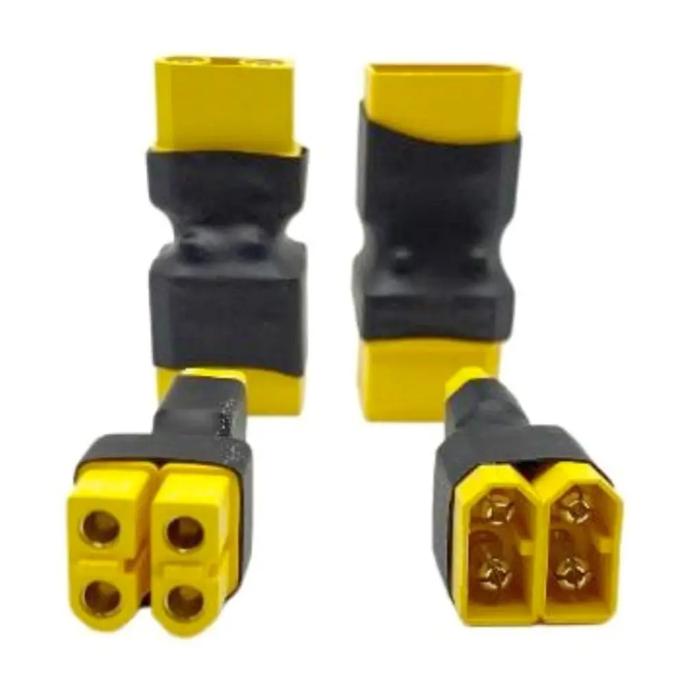 محول متعدد الوظائف XT60 إلى T Plug Model XT90 EC3 بطارية طائرة بلاستيكية دوارة 14AWG لـ 2 قطعة