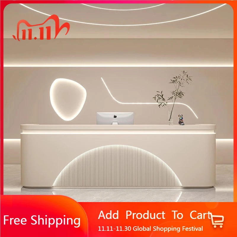 

Organizers Display Reception Desks Hotel Minimalist Executive Reception Desks Simple Bar Comptoire Accueil Commercial Furniture