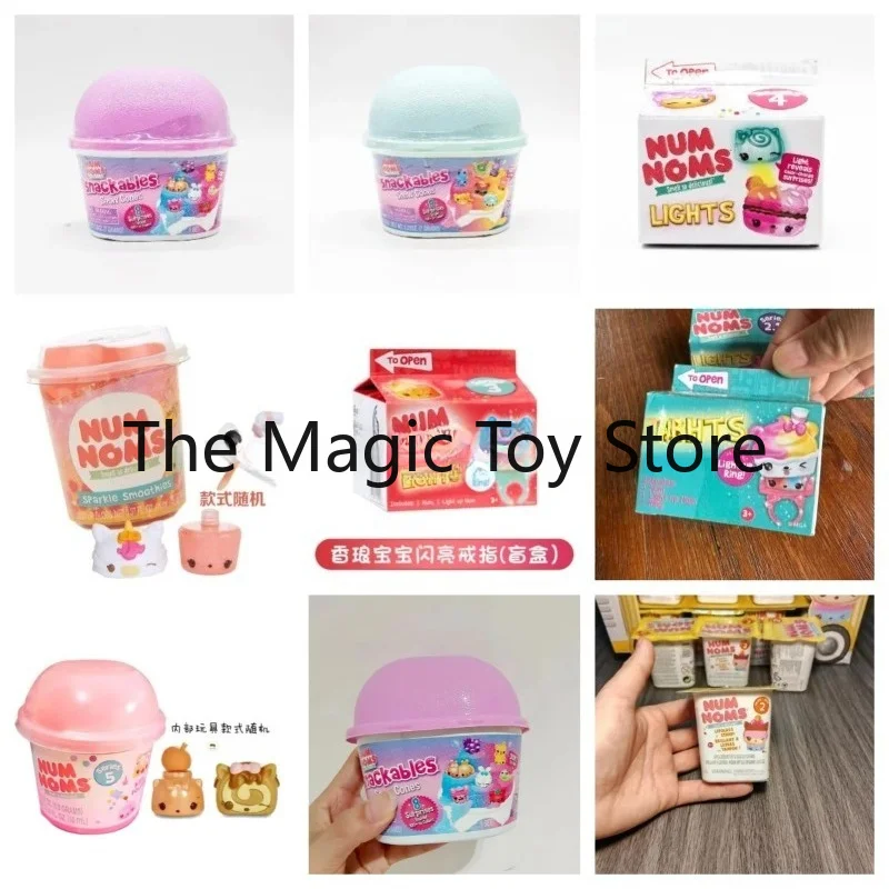 3PCS NumNoms Snackables de Helado Frito, Conos de Nieve, Diversión Mágica, Sorpresa Aromática, Coleccionables, Juguete Num Nom, Regalos de Cumpleaños