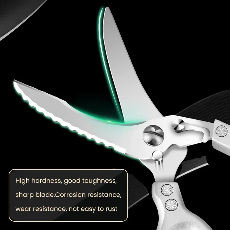 Sharp Shears for Chicken Bone Scissors, Kitchen Knife Tools, Multi Chicken Duck Cutter, Fish Scales, Acessórios