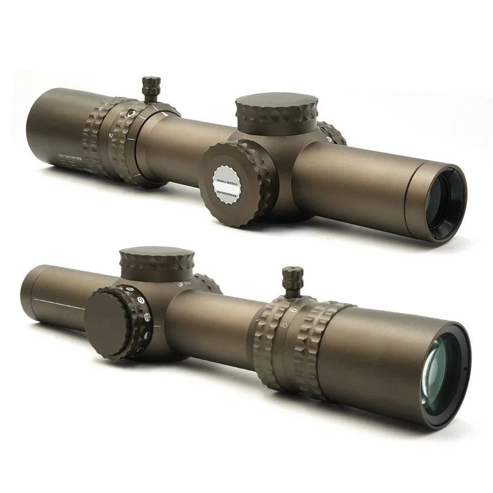 Tactical Hunting Scope Optics 1-8x24mm F1 FFP LPVO 34mm Tube Lightweight Scope Optics for Shooting Sports