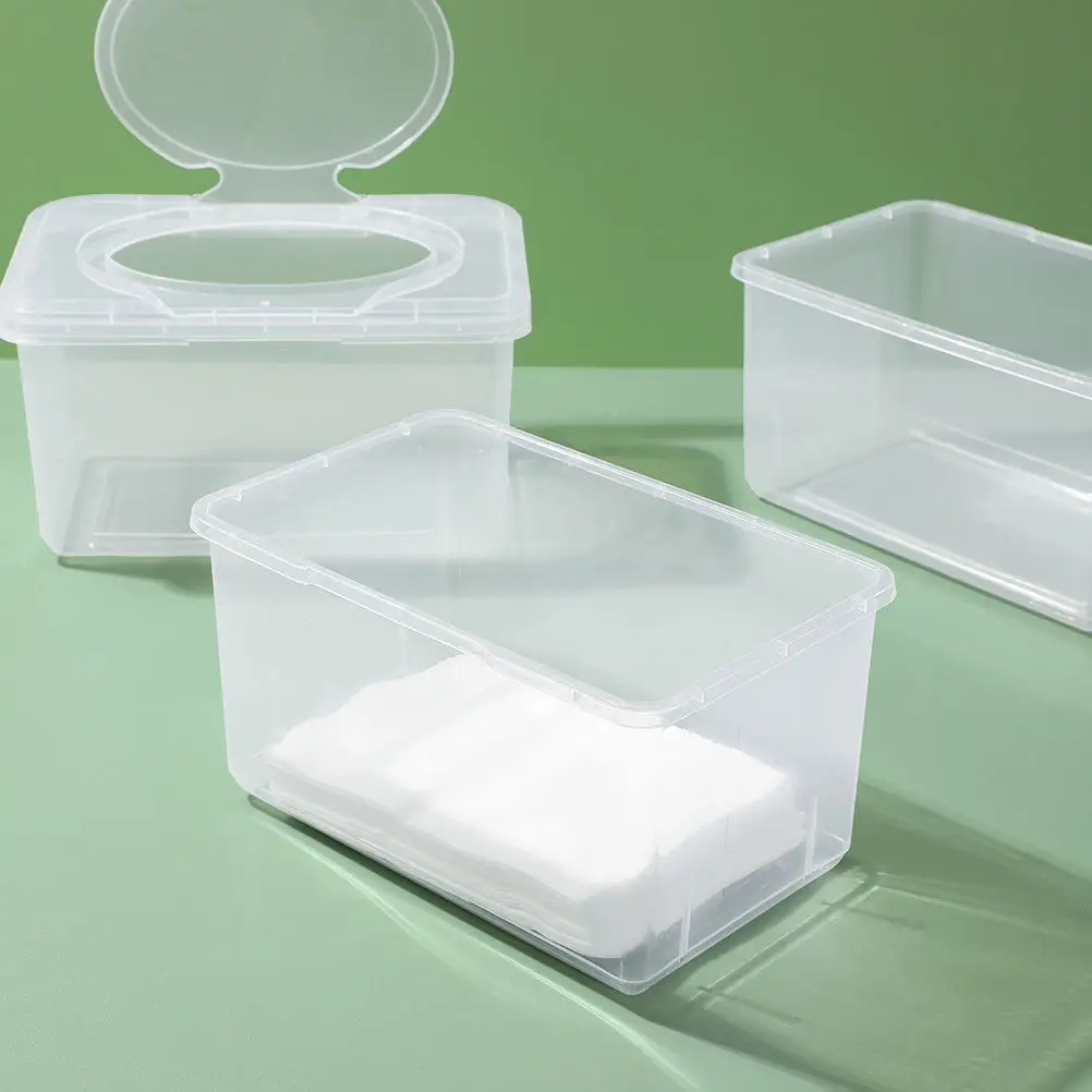 4Pcs Baby Wipes Container Reusable Wipe Dispenser Lid for Clean on-The-Go Travel Diaper Changes