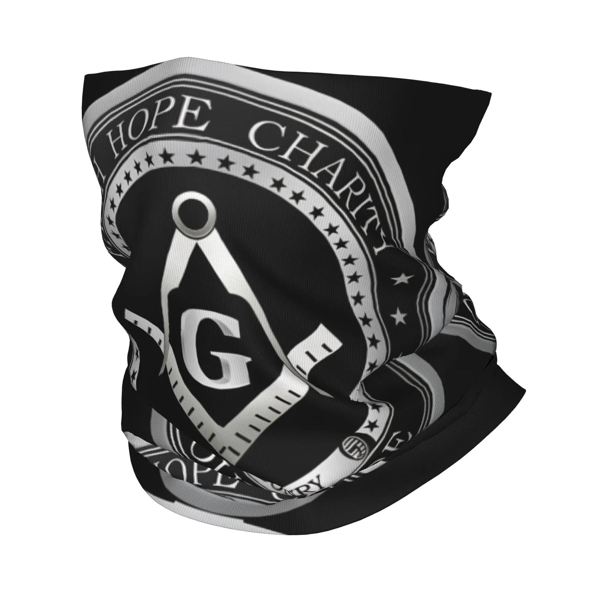 

Freemason Masonic Square And Compass Bandana Cycling Mask Riding Fishing Windproof Balaclava Design Neck Cover Face Cover Mask