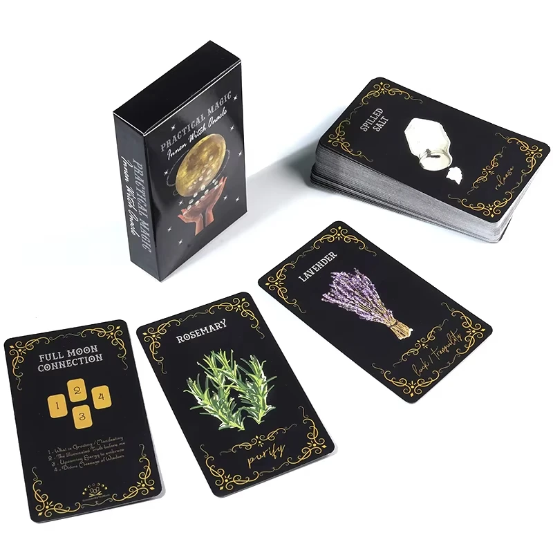 1 مجموعة العملي ماجيك الداخلية الساحرة أوراكل التارو النسخة الإنجليزية دليل لعبة ببطاقات ورقية لعبة المجلس